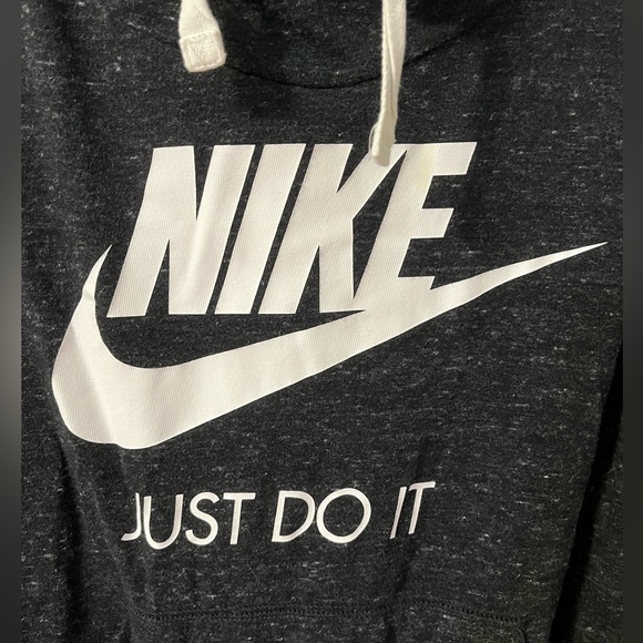 Nike Jersey Sweatshirt - Dark Gray - Size Medium - Jersey Material - Picture 2 of 4